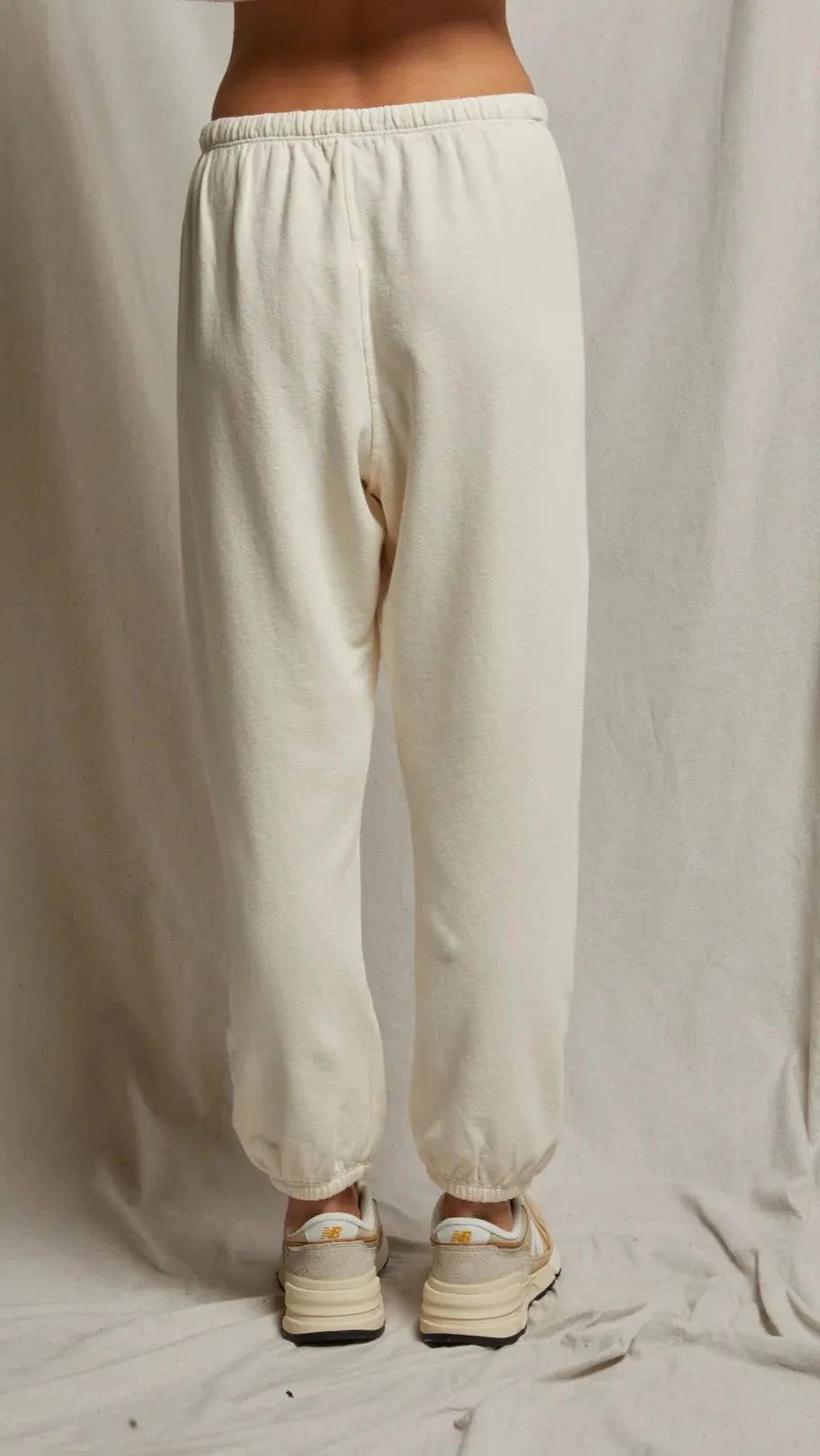 Perfect White Tee Ziggy Inside Out Sweatshirt in Bright Ivory