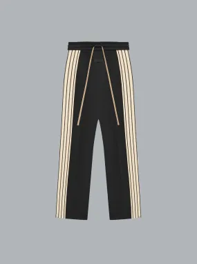 Pintuck And Stripe Black