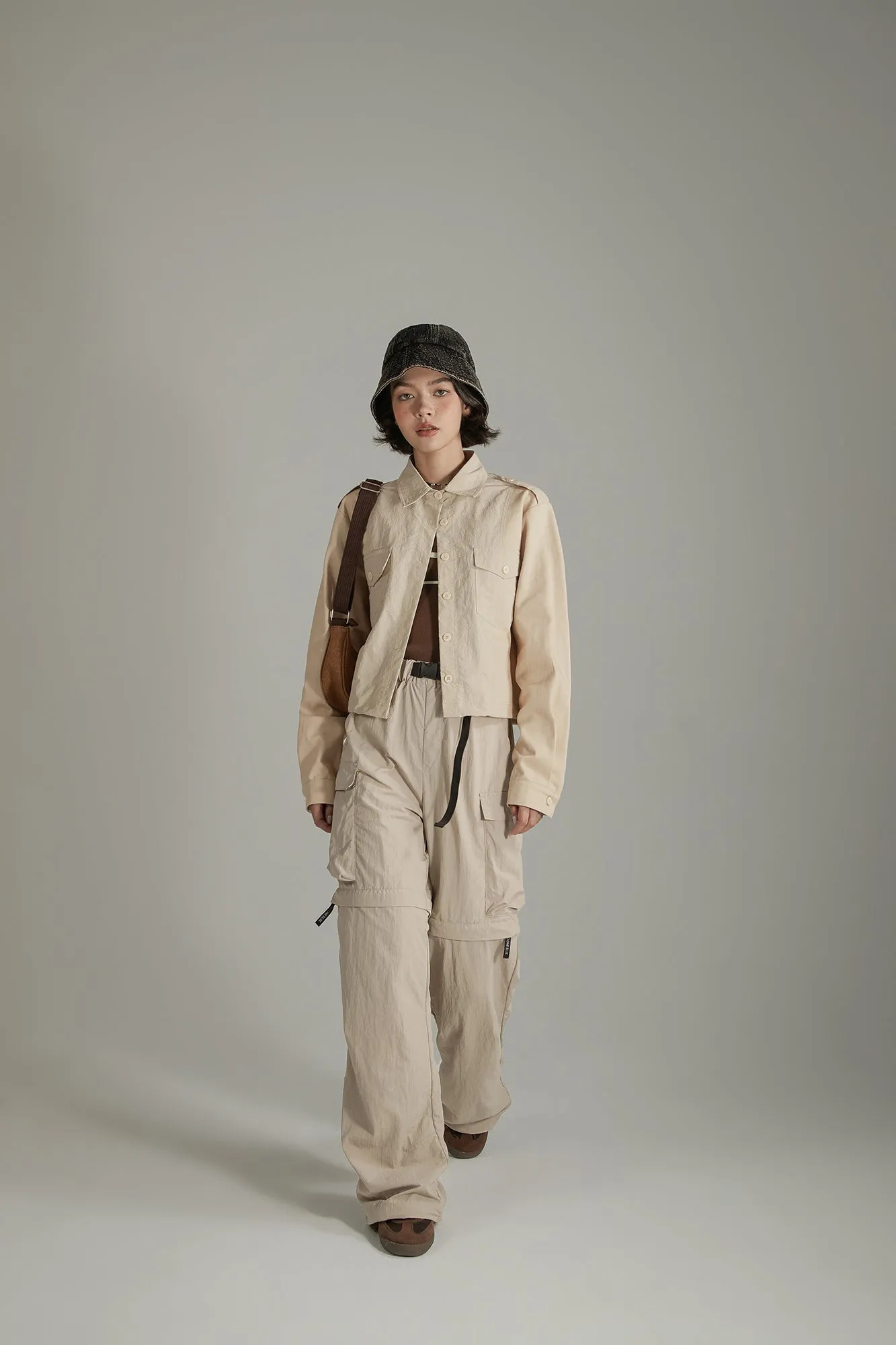 Polo Neck Simple Jacket