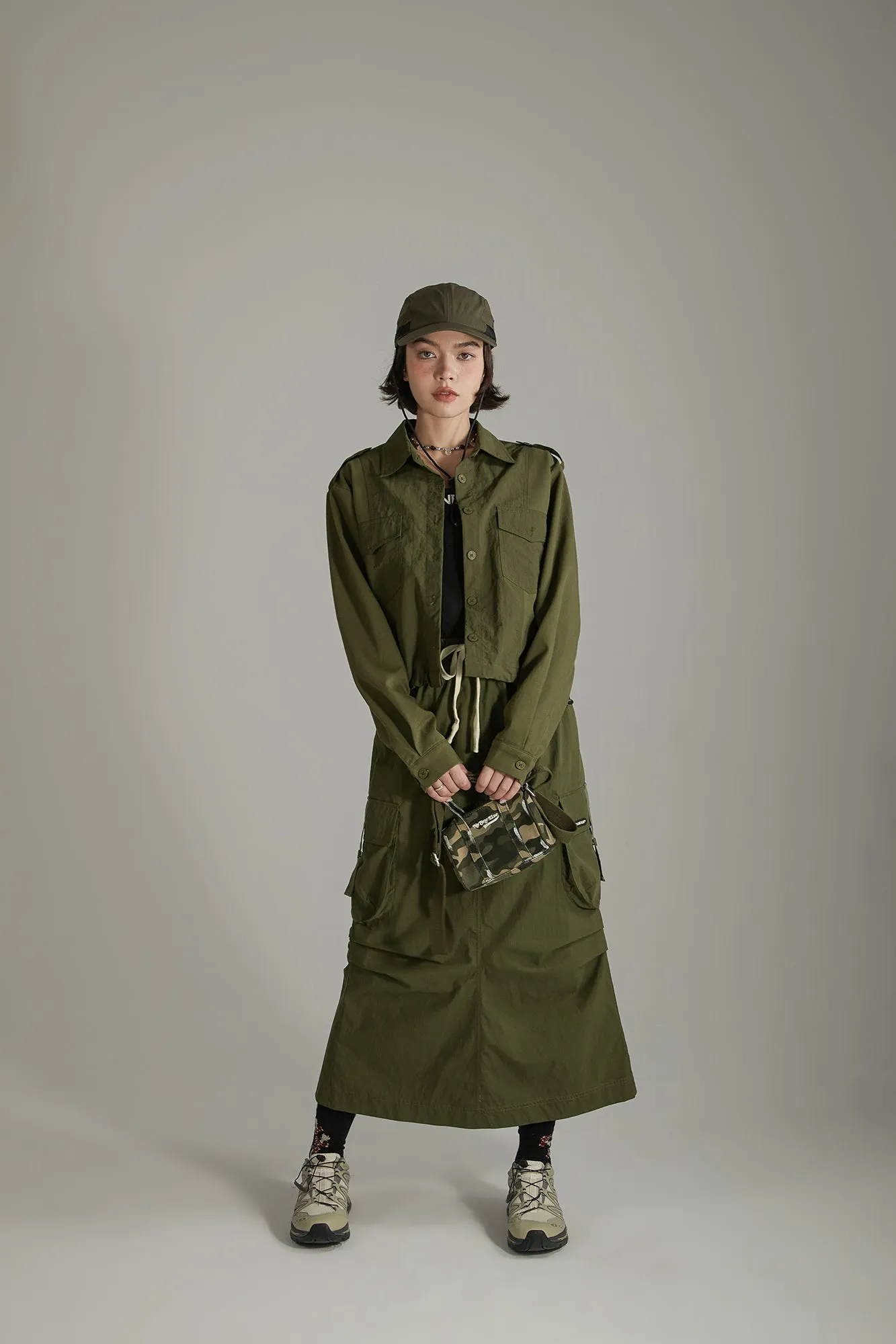 Polo Neck Simple Jacket