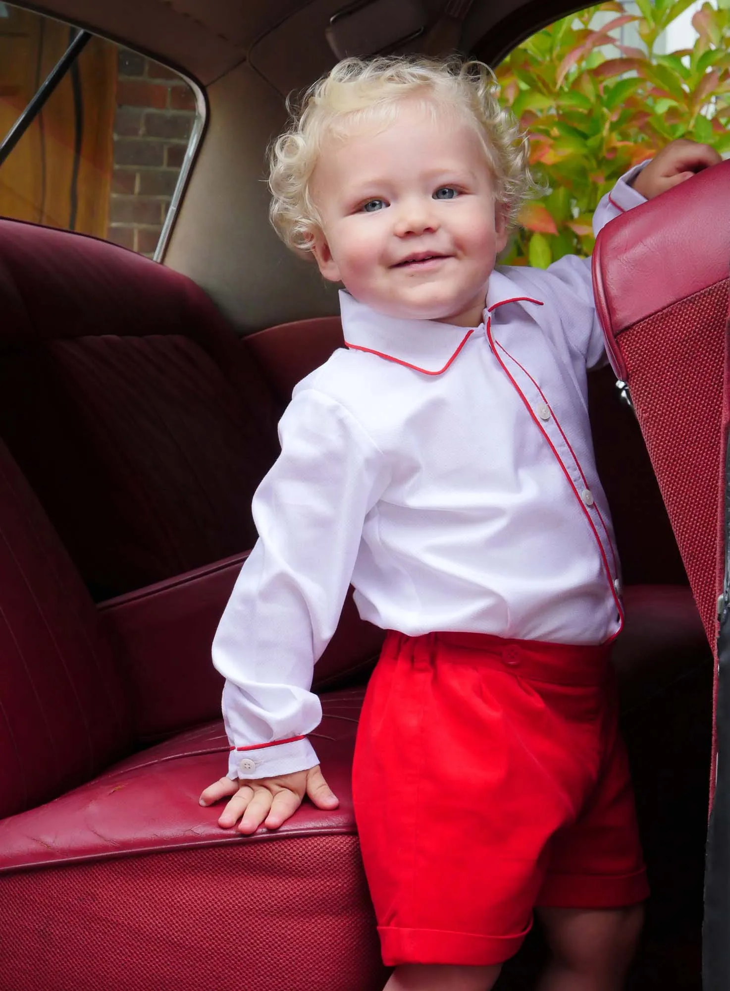 Red Cord Short & Shirt Set