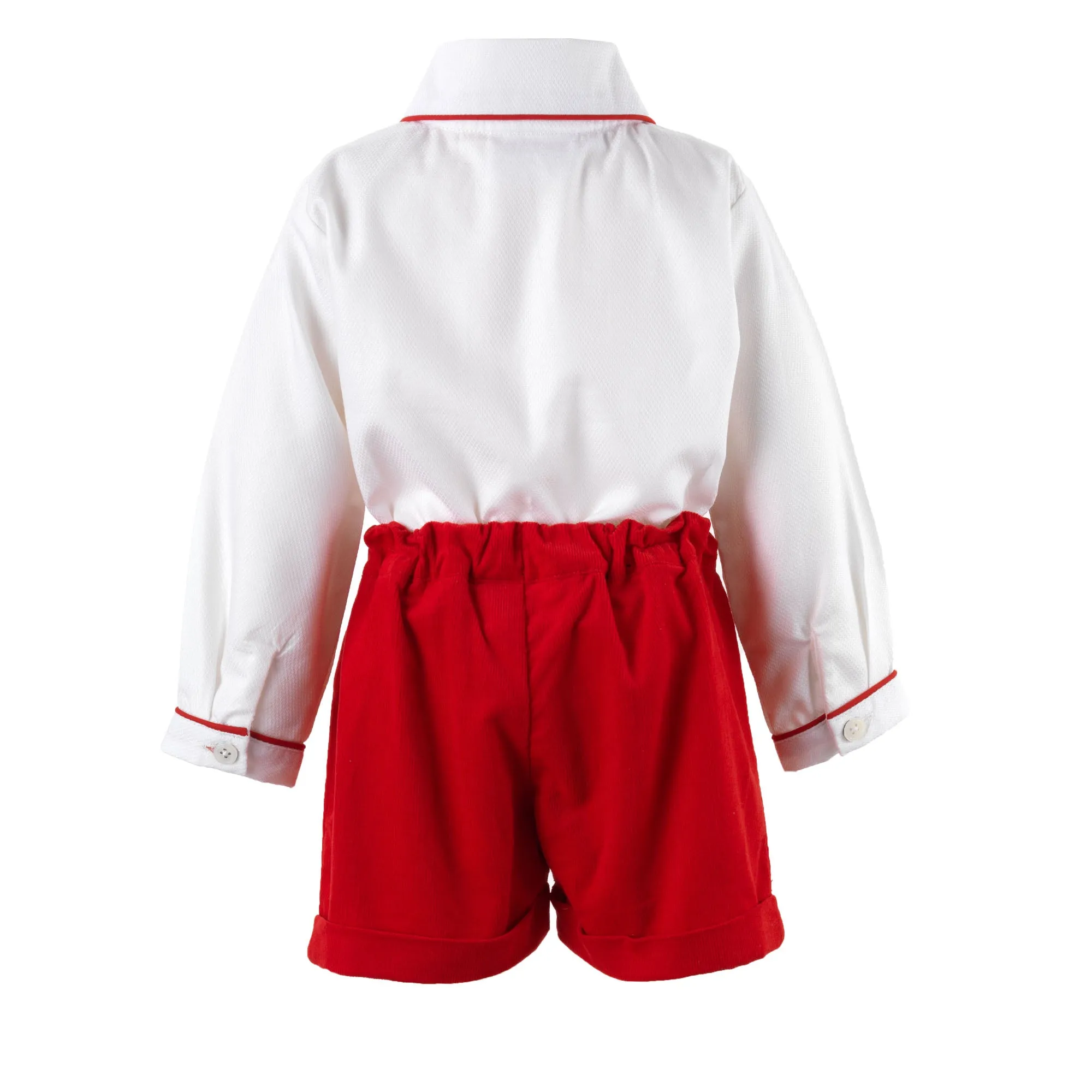 Red Cord Short & Shirt Set