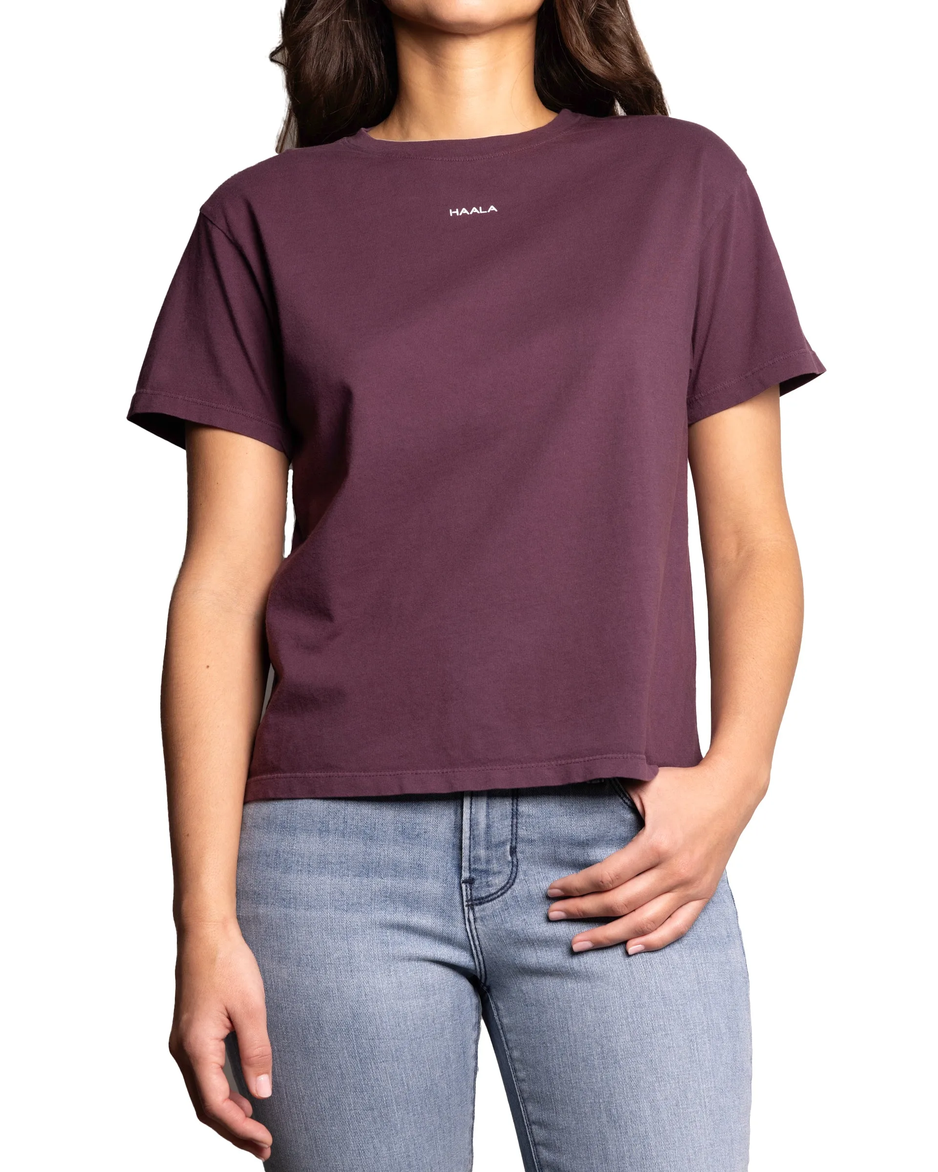Relaxed Crew T-shirt : Plum