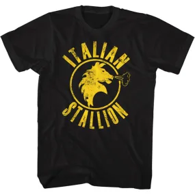 Rocky Black Stallion Black T-Shirt