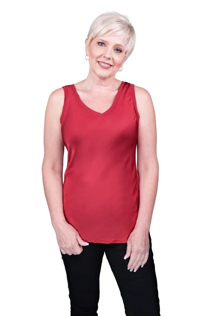Saphire Viscose Sheen Tank (BT113)