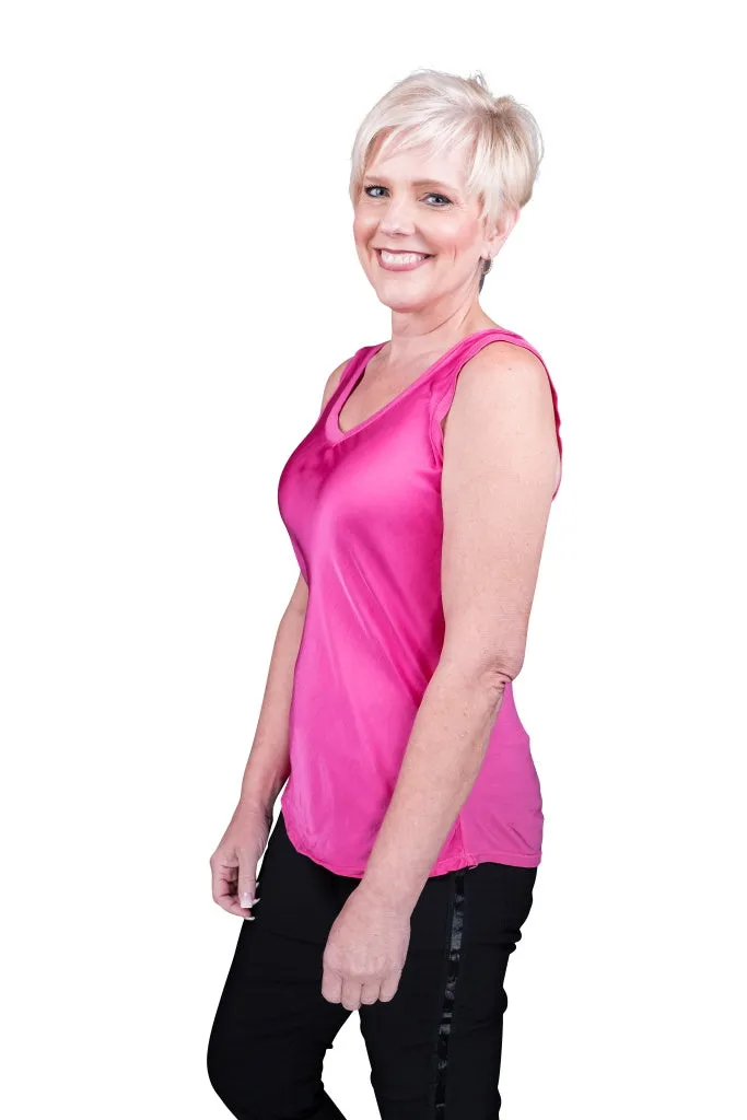 Saphire Viscose Sheen Tank (BT113)