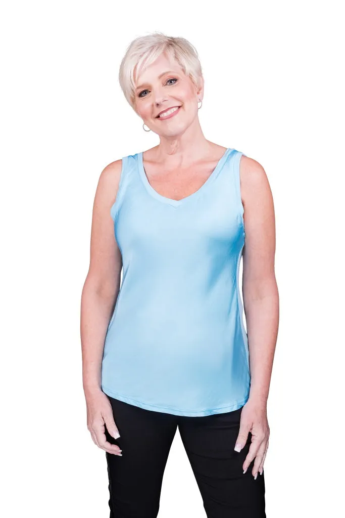 Saphire Viscose Sheen Tank (BT113)