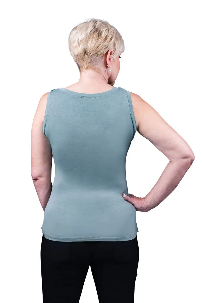 Saphire Viscose Sheen Tank (BT113)