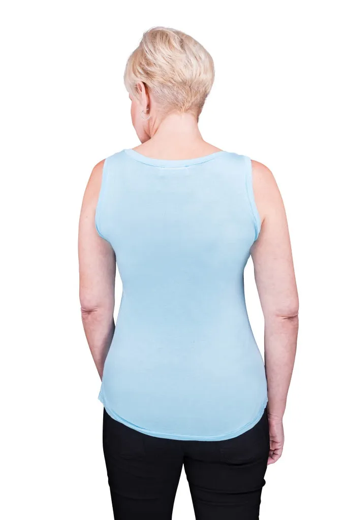 Saphire Viscose Sheen Tank (BT113)