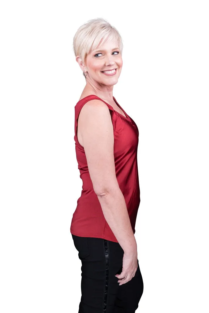 Saphire Viscose Sheen Tank (BT113)