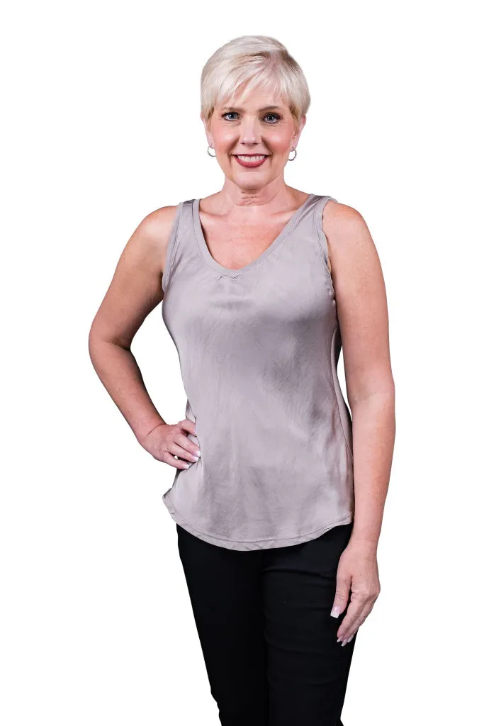 Saphire Viscose Sheen Tank (BT113)