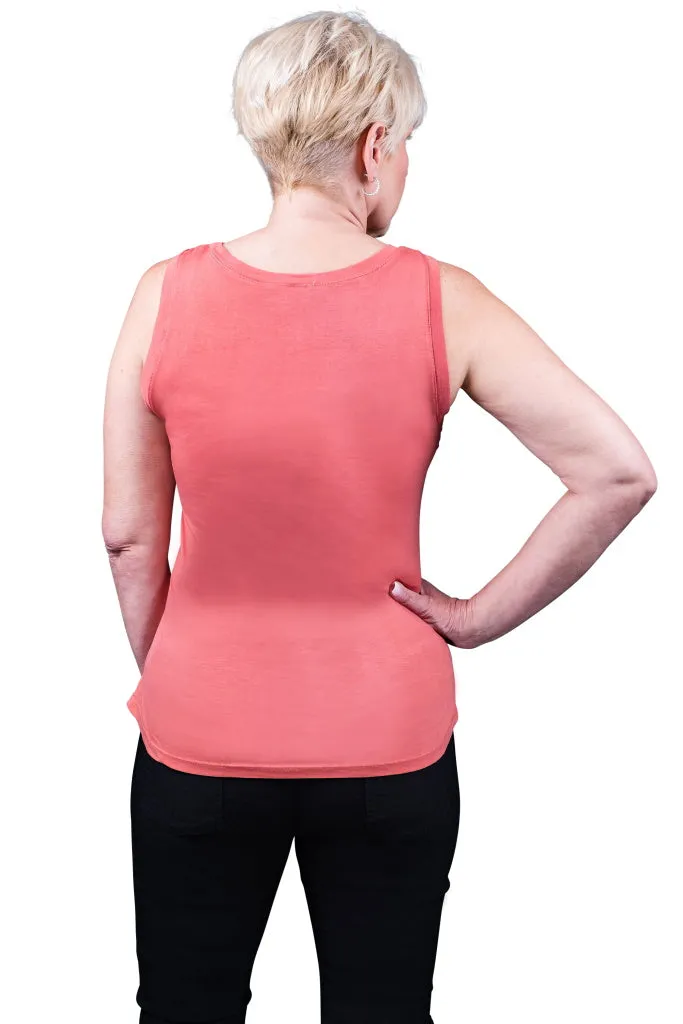 Saphire Viscose Sheen Tank (BT113)