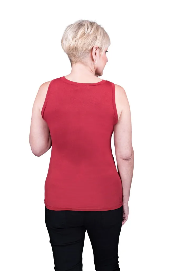 Saphire Viscose Sheen Tank (BT113)