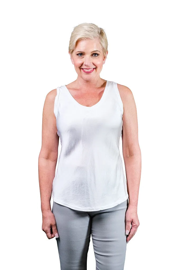 Saphire Viscose Sheen Tank (BT113)