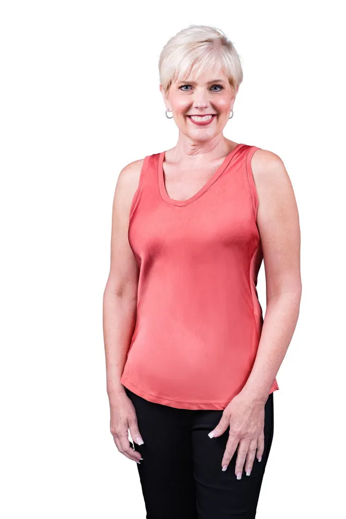 Saphire Viscose Sheen Tank (BT113)