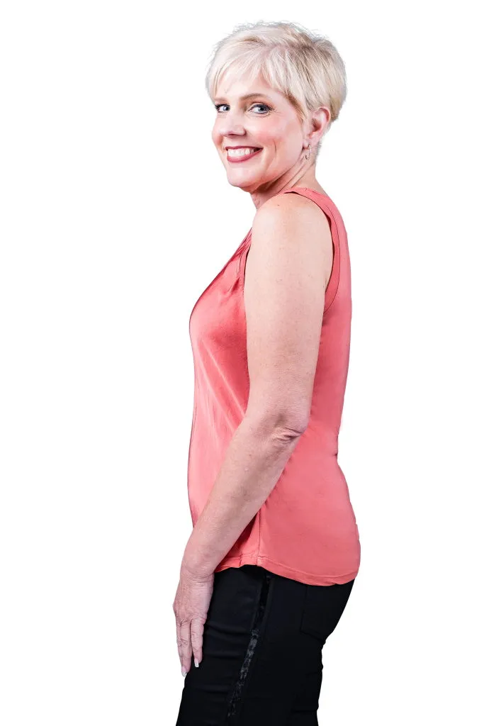 Saphire Viscose Sheen Tank (BT113)