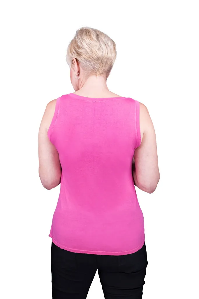 Saphire Viscose Sheen Tank (BT113)