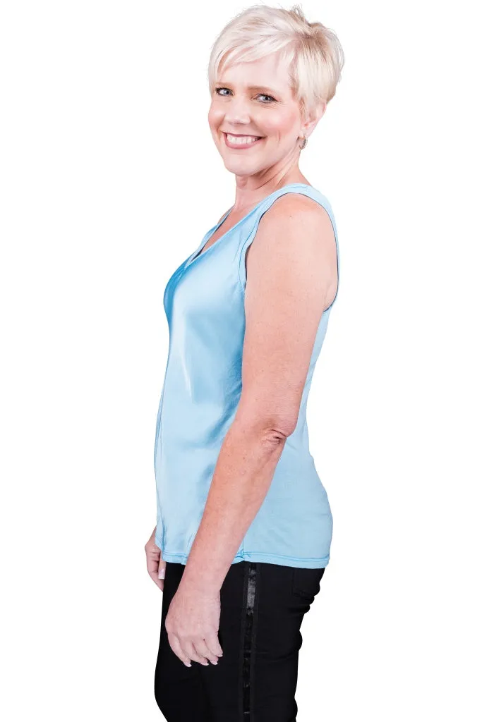 Saphire Viscose Sheen Tank (BT113)