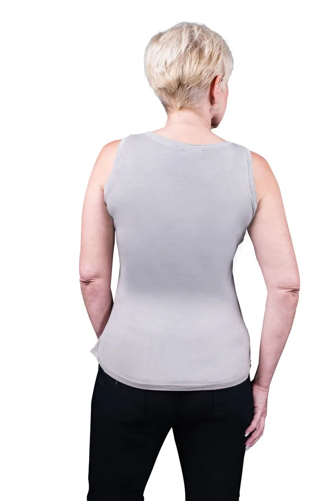 Saphire Viscose Sheen Tank (BT113)