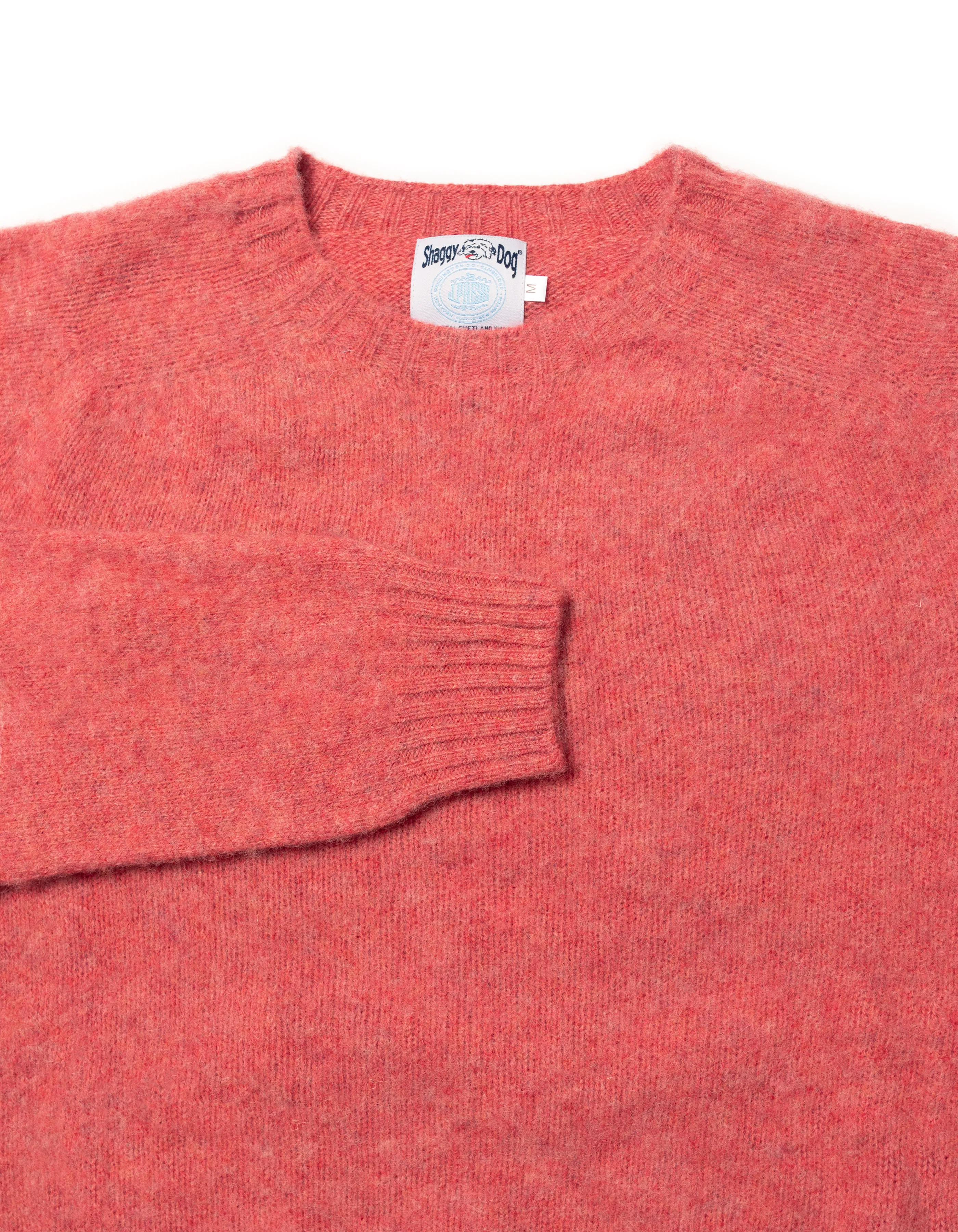 SHAGGY DOG SWEATER DARK PINK - TRIM FIT