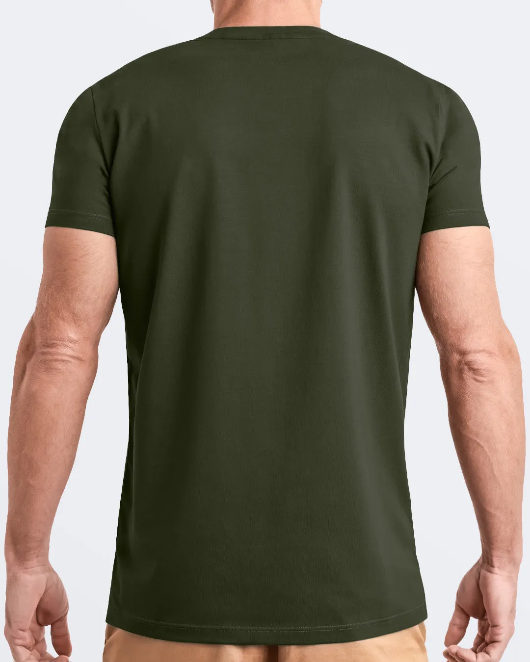 SLICK GREEN - Modal Cotton T-Shirt