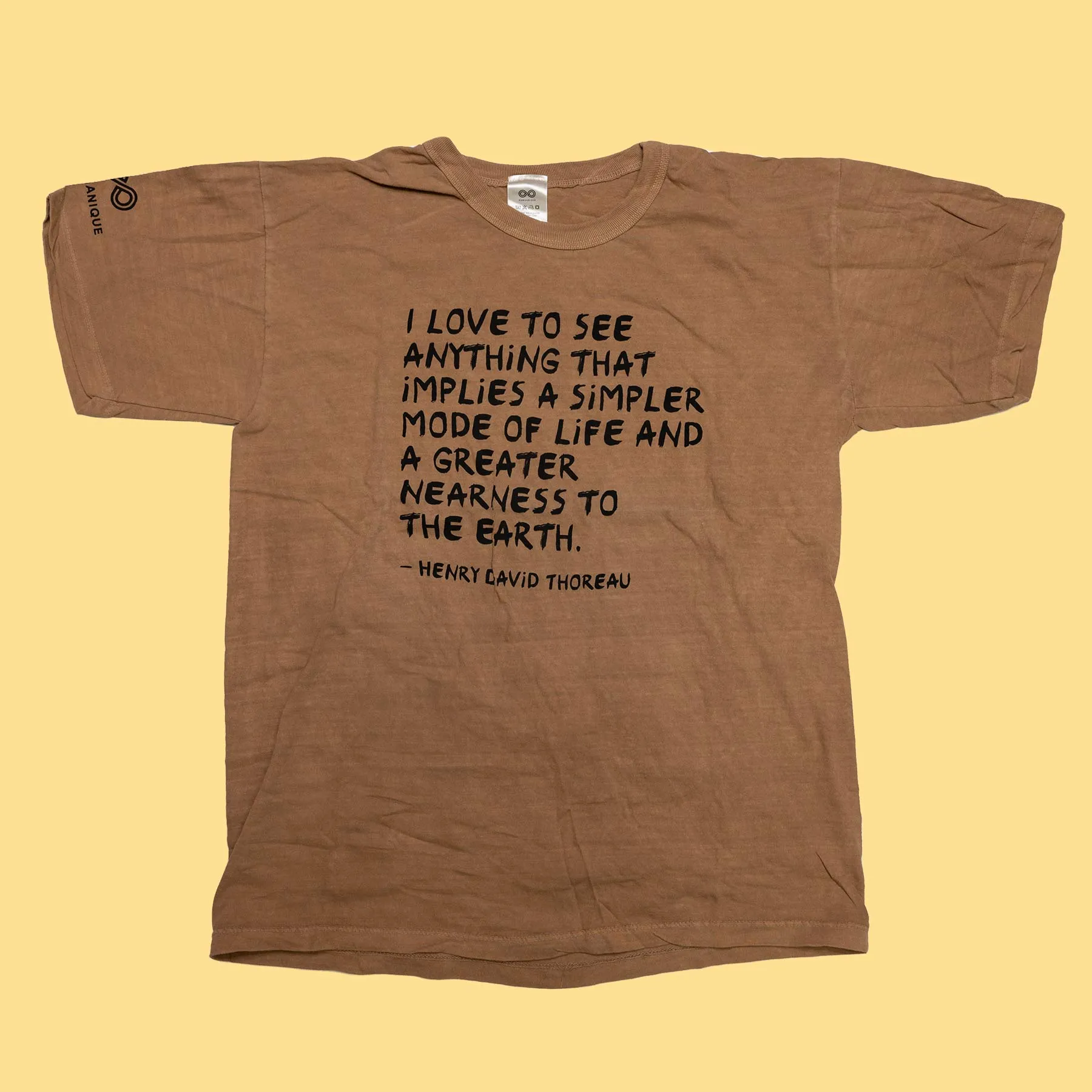 SONOMA Printed 100% Organic Cotton T-shirt (Grown & Made in USA) (Unisex) - Thoreau