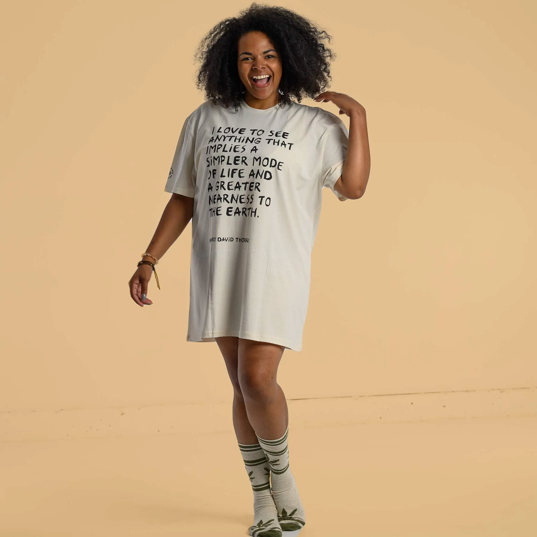 SONOMA Printed 100% Organic Cotton T-shirt (Grown & Made in USA) (Unisex) - Thoreau