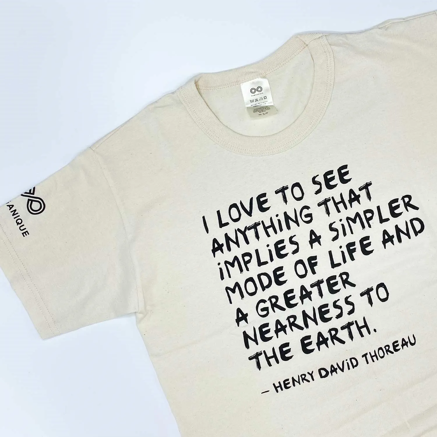 SONOMA Printed 100% Organic Cotton T-shirt (Grown & Made in USA) (Unisex) - Thoreau