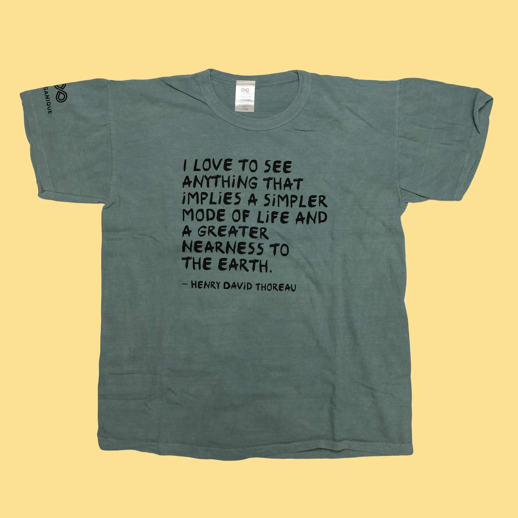 SONOMA Printed 100% Organic Cotton T-shirt (Grown & Made in USA) (Unisex) - Thoreau