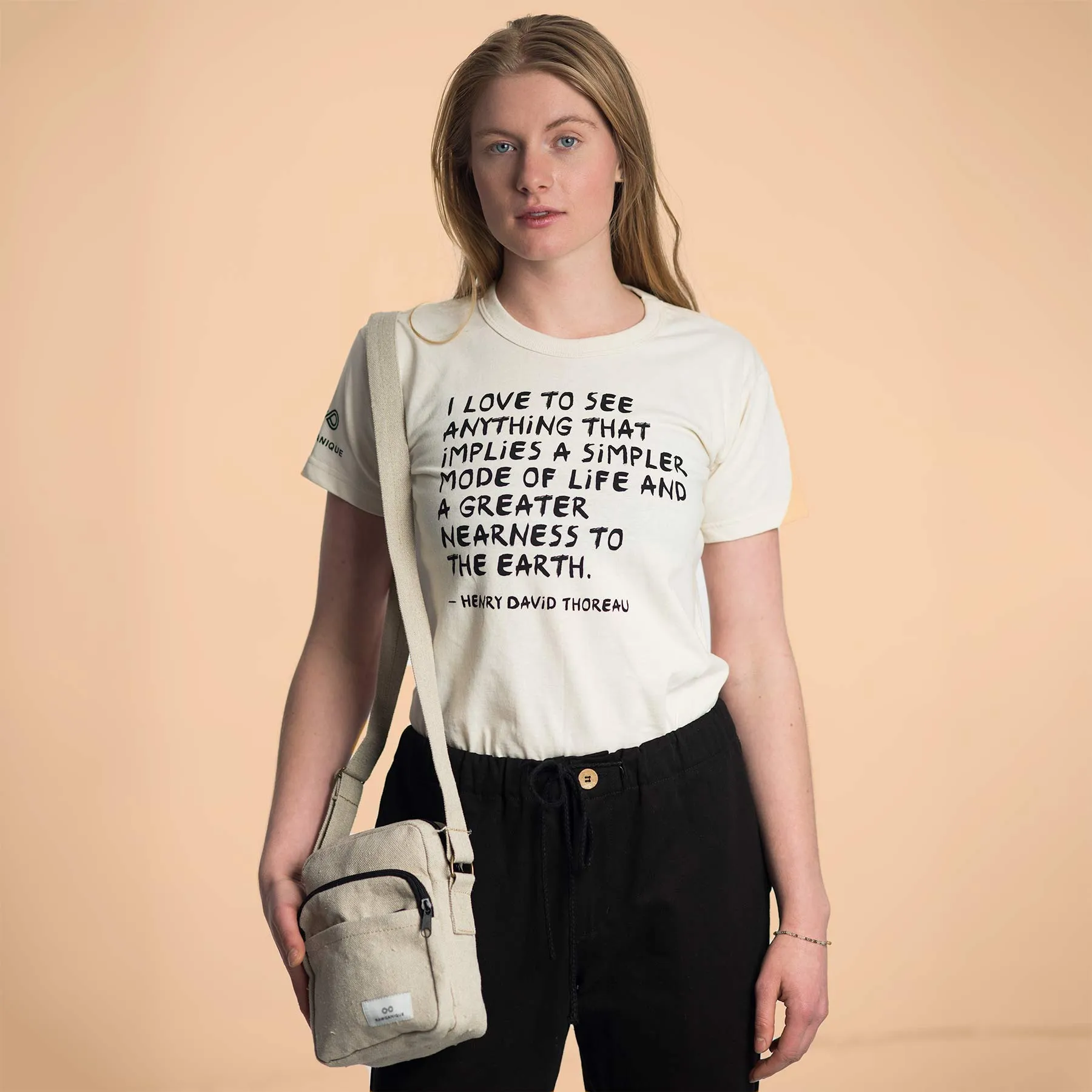 SONOMA Printed 100% Organic Cotton T-shirt (Grown & Made in USA) (Unisex) - Thoreau