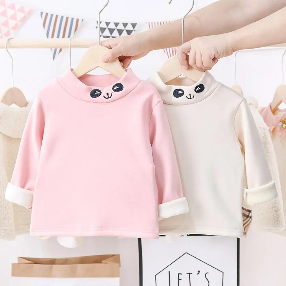 Toddler Girls Long Sleeve High Collar T-Shirts Wholesale Little Girls Clothes