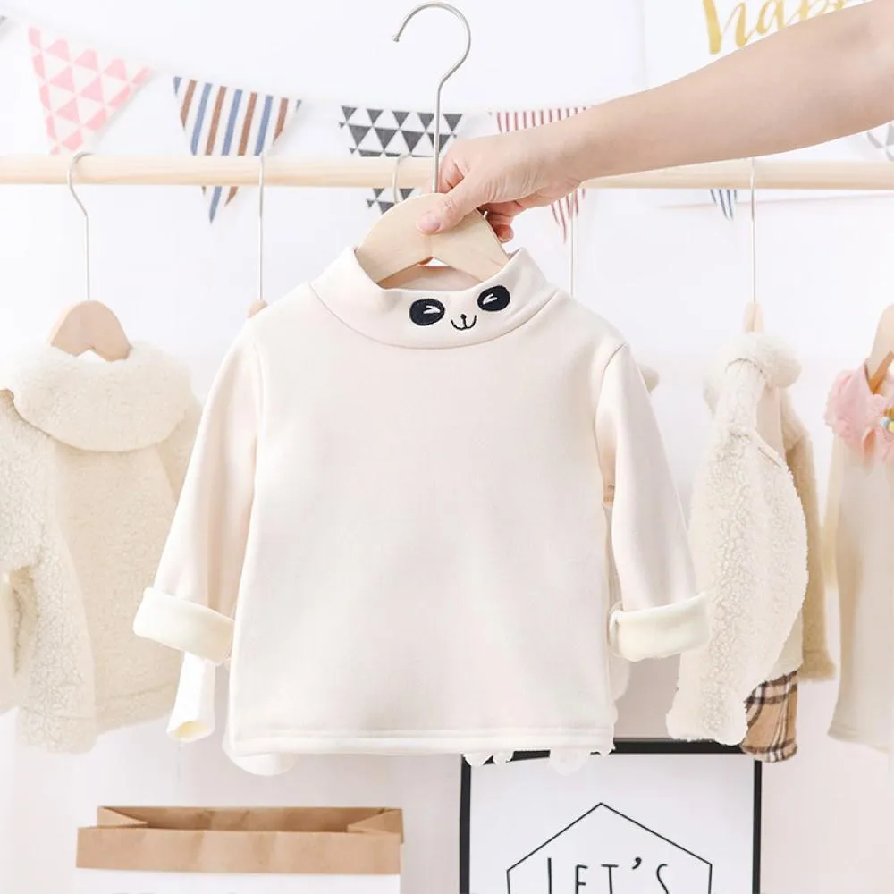 Toddler Girls Long Sleeve High Collar T-Shirts Wholesale Little Girls Clothes