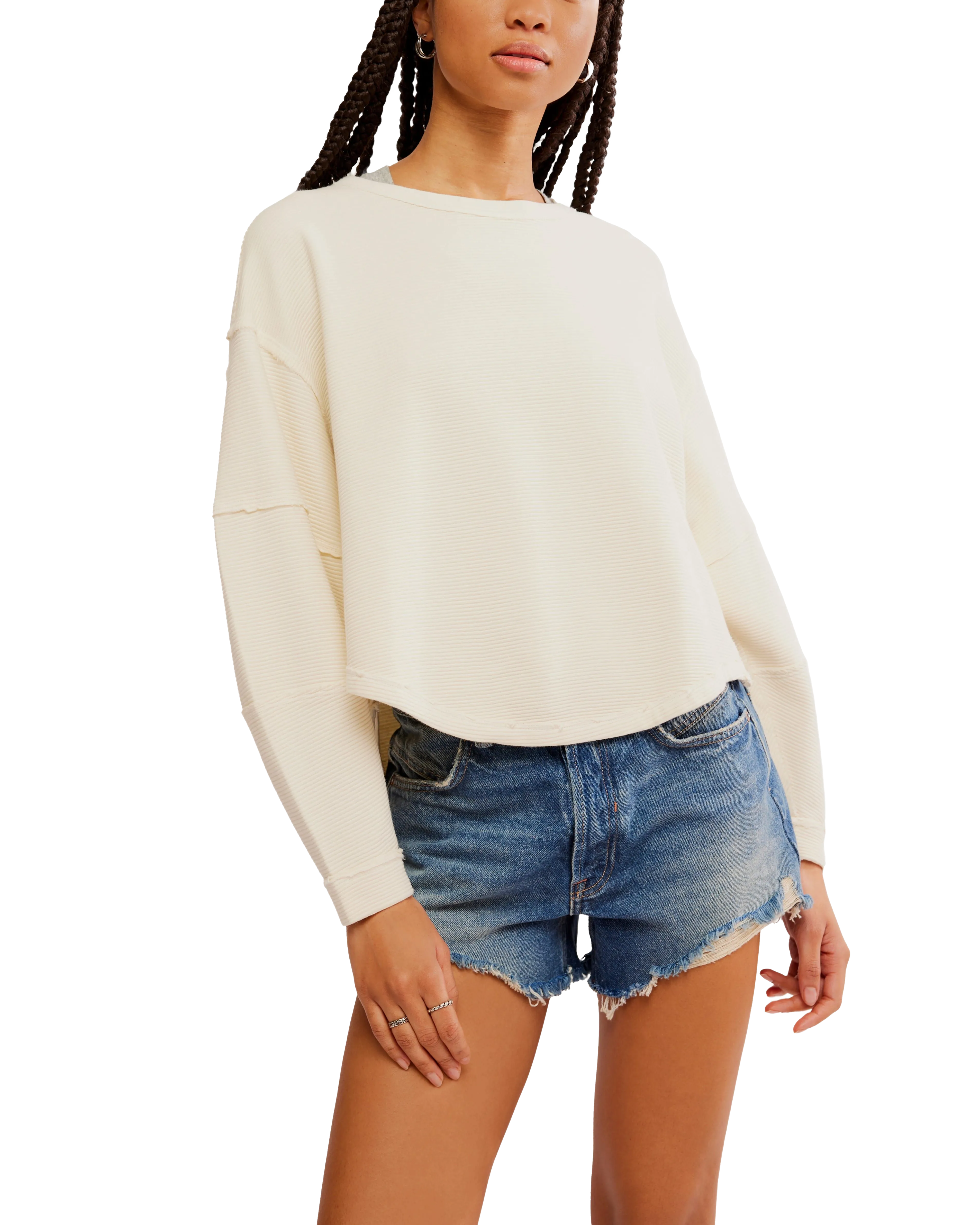 Total Eclipse Top in Ivory