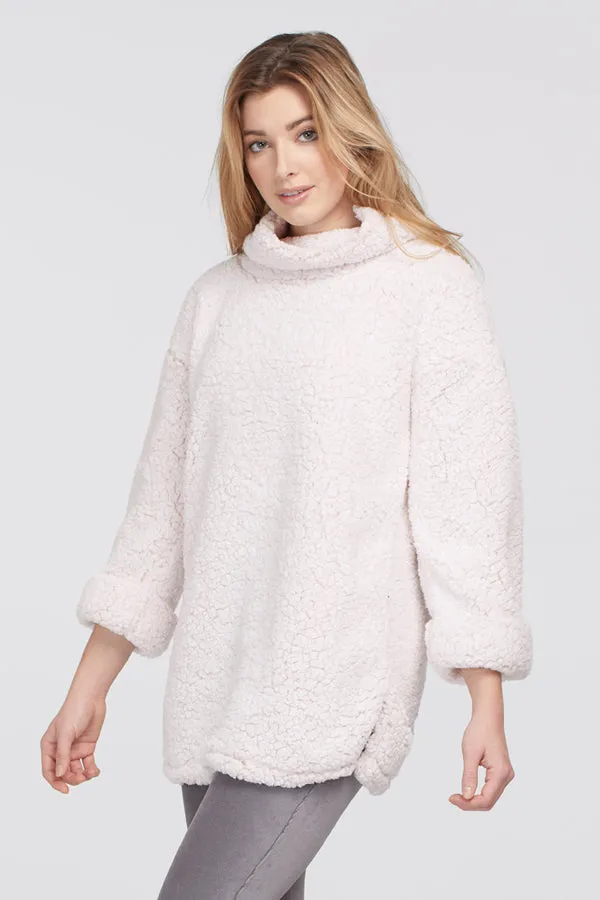 Tribal Oversized Sherpa Top w/Side Pockets