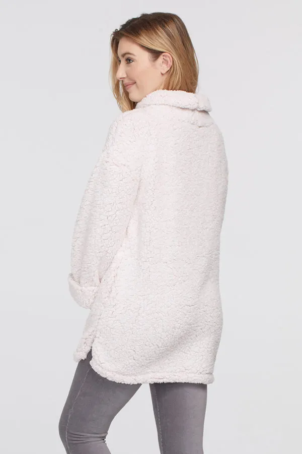 Tribal Oversized Sherpa Top w/Side Pockets