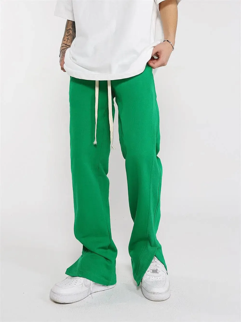 Trousers Split Casual Sweatpants