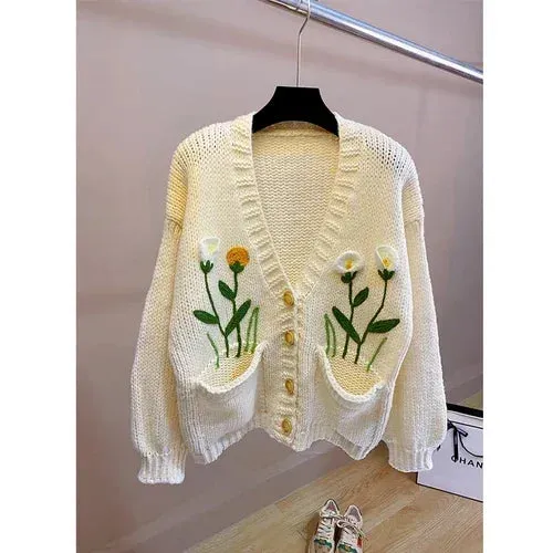 Tulip Design Women Sweaters - Ailime Designs