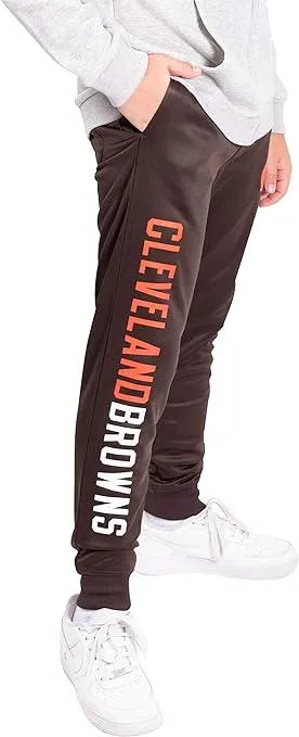 Ultra Game NFL Official Youth Super Soft Game Day Jogger Sweatpants, Cleveland Browns|Cleveland Browns