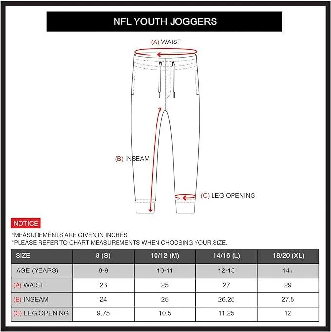 Ultra Game NFL Official Youth Super Soft Game Day Jogger Sweatpants, Cleveland Browns|Cleveland Browns