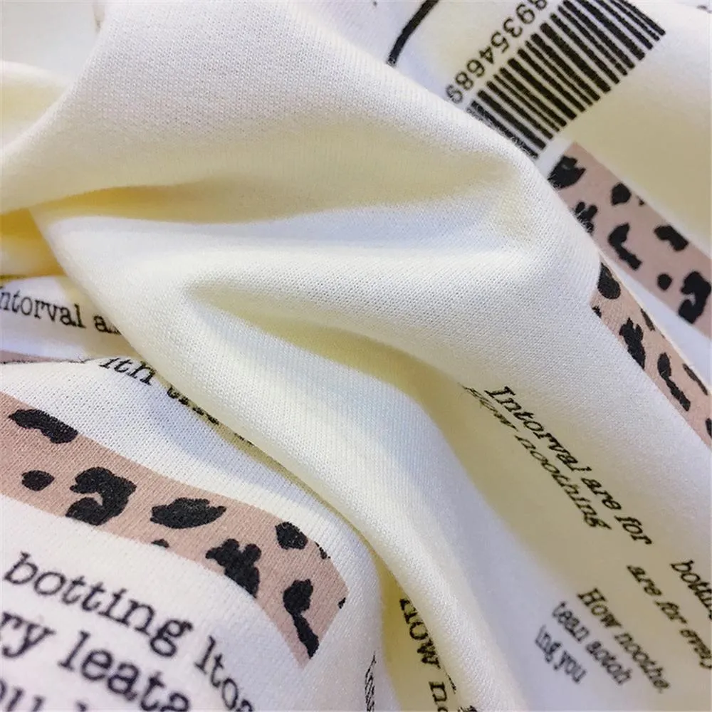 Unisex Letter Printed Crew Neck Long Sleeve T-shirts Wholesale Kidswear
