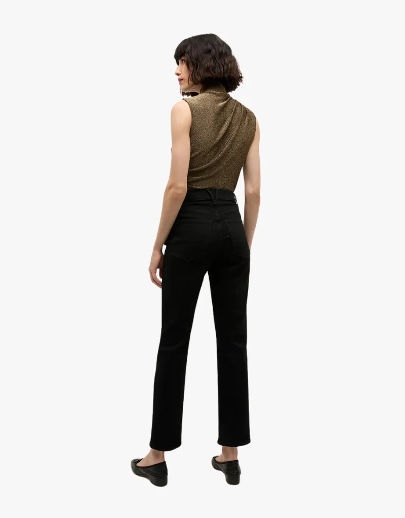 Veronica Beard Mylie Sleeveless Top in Antique Gold Lurex