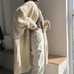 Vintage Fashion Knitting Loose Cardigans