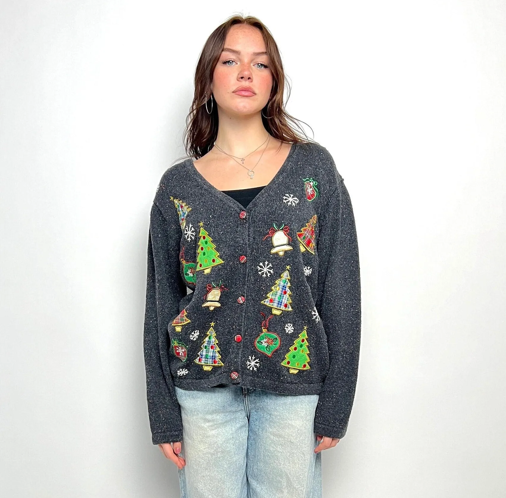 Vintage Ugly Christmas Sweaters Medium| All Sizes | Tacky Christmas Sweaters | Holiday