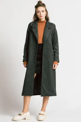 Viscount Coat Grey Twill