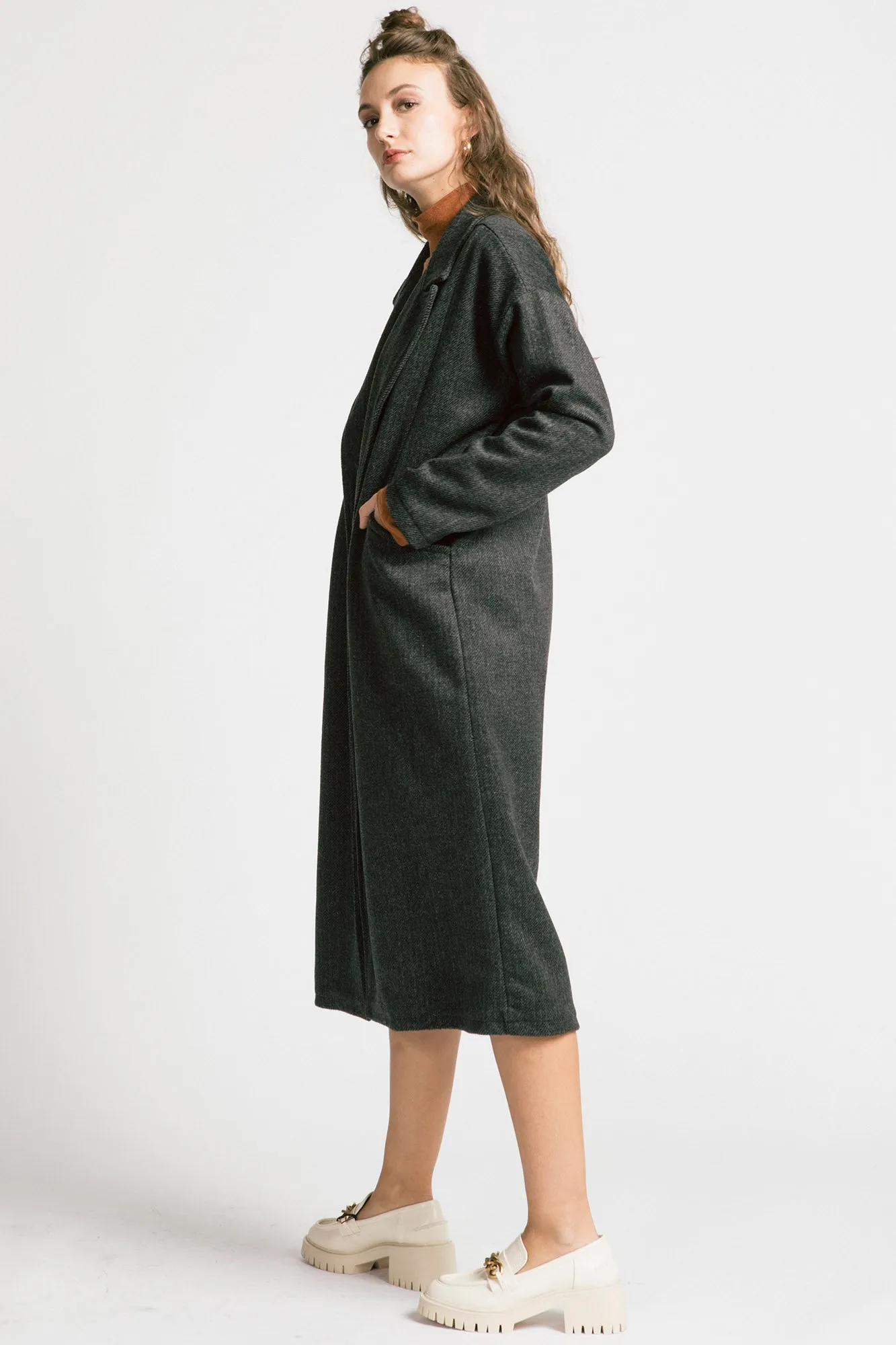 Viscount Coat Grey Twill
