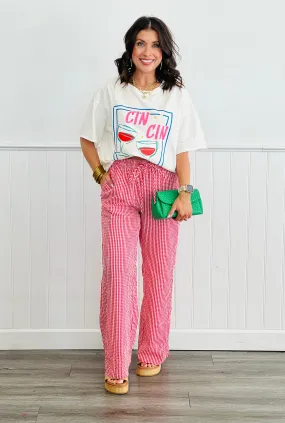 White Cin Cin Graphic Tee (Reg. & Plus)