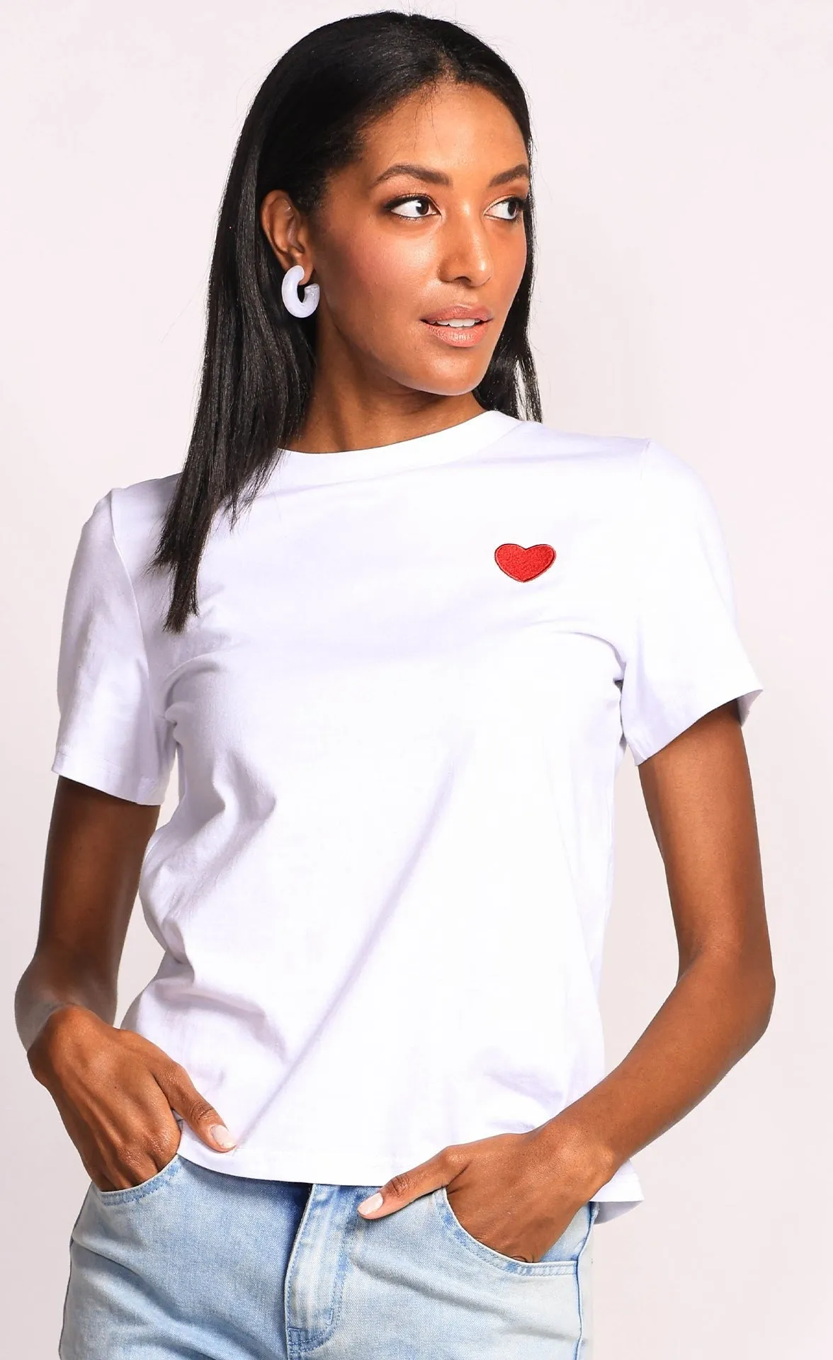 White Petit Coeur T-Shirt