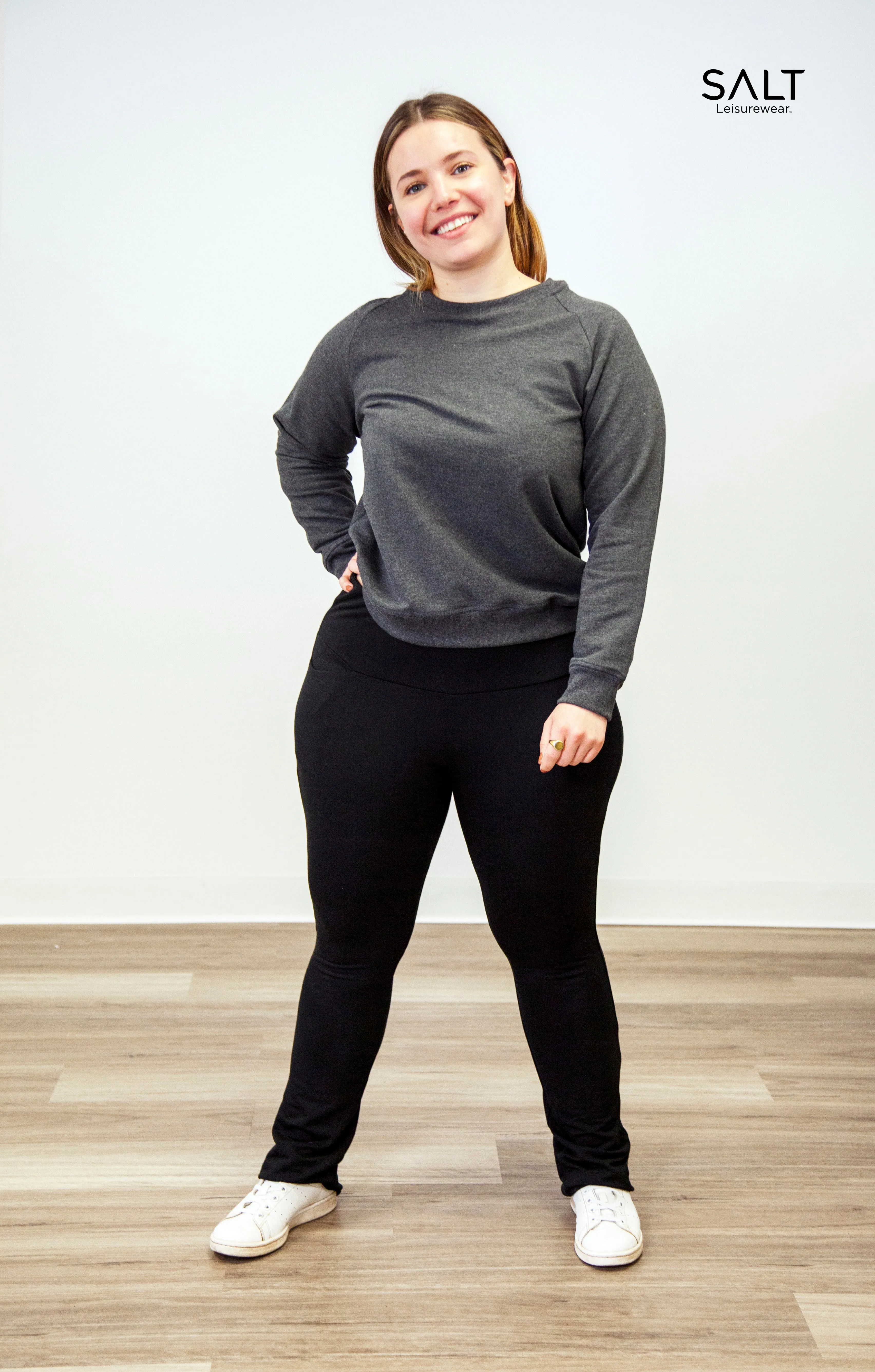 Women’s Bamboo Charcoal Crew Neck Sweatshirt