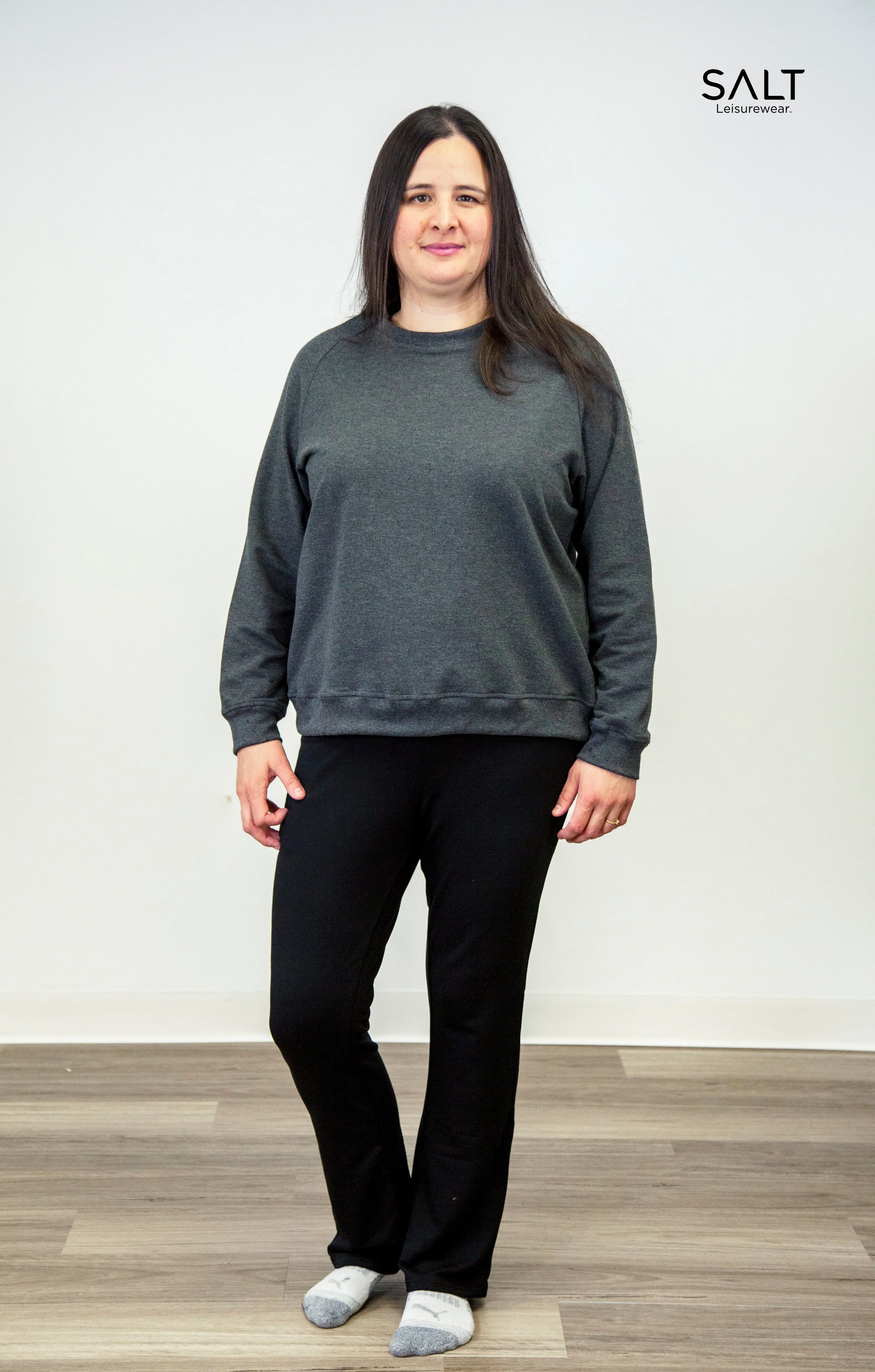 Women’s Bamboo Charcoal Crew Neck Sweatshirt