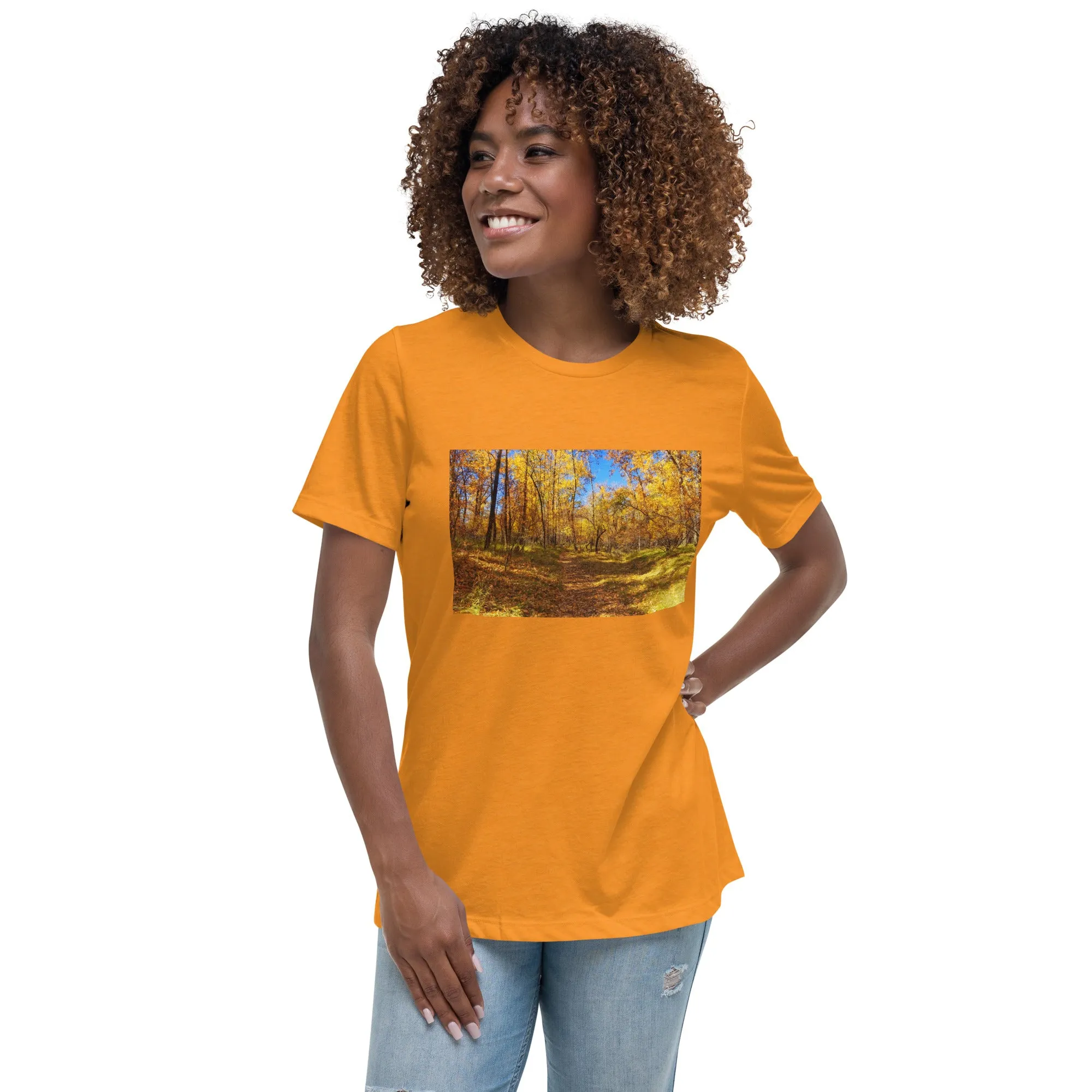 Women's Relaxed T-Shirt - Carburn Park Fall Colours